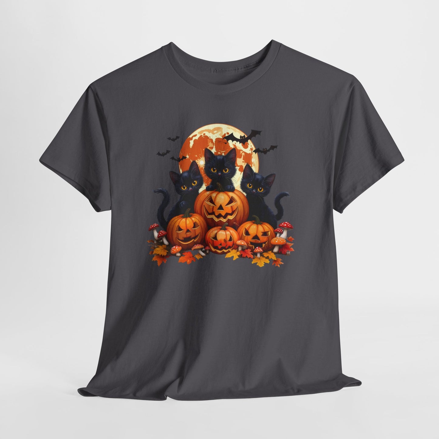 Halloween Cat Pumpkin Graphic Tee