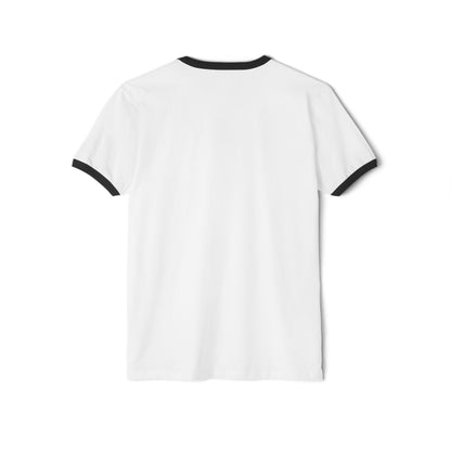 Outdoor Wildlife Compass Ringer T-Shirt — Deer, Fish & Duck Graphic