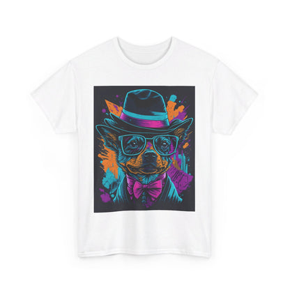 Out in the town Deco Dog Unisex Heavy Cotton Tee