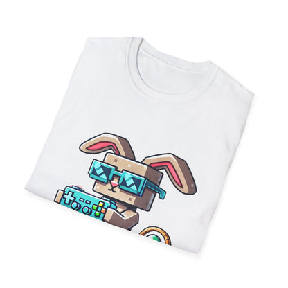 Cool MineCraft Gamer Bunny Unisex T-Shirt - Perfect for Easter and Video Game Lovers