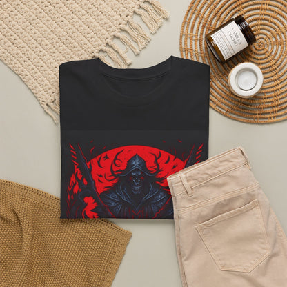 Dark Fantasy Demon Warrior Graphic T-Shirt