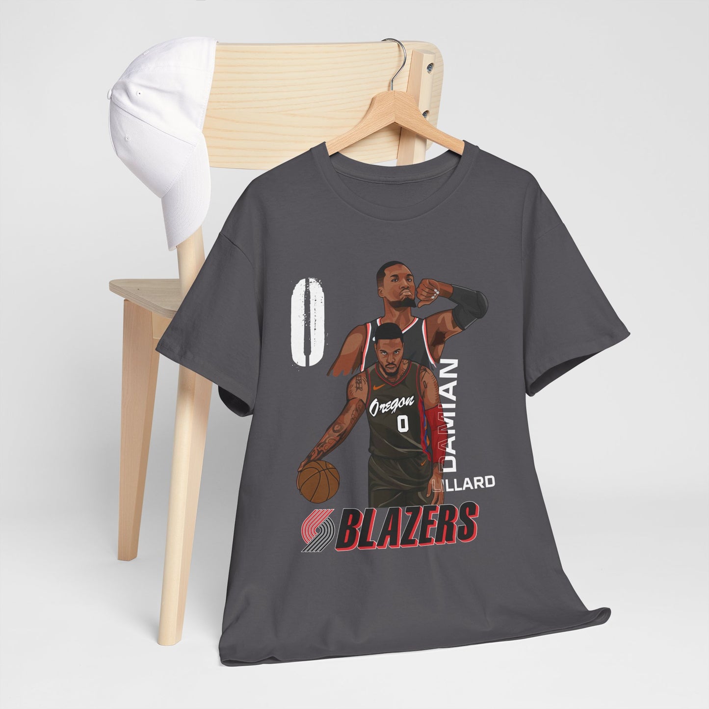 Damian Lillard Tribute Shirt Blazers N umber 0 Basketball Tee