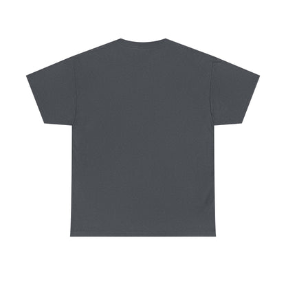 My Stomach Is Flat The "L" Is Silent Unisex Heavy Cotton Tee - Minimalist Red ‘L’ Design