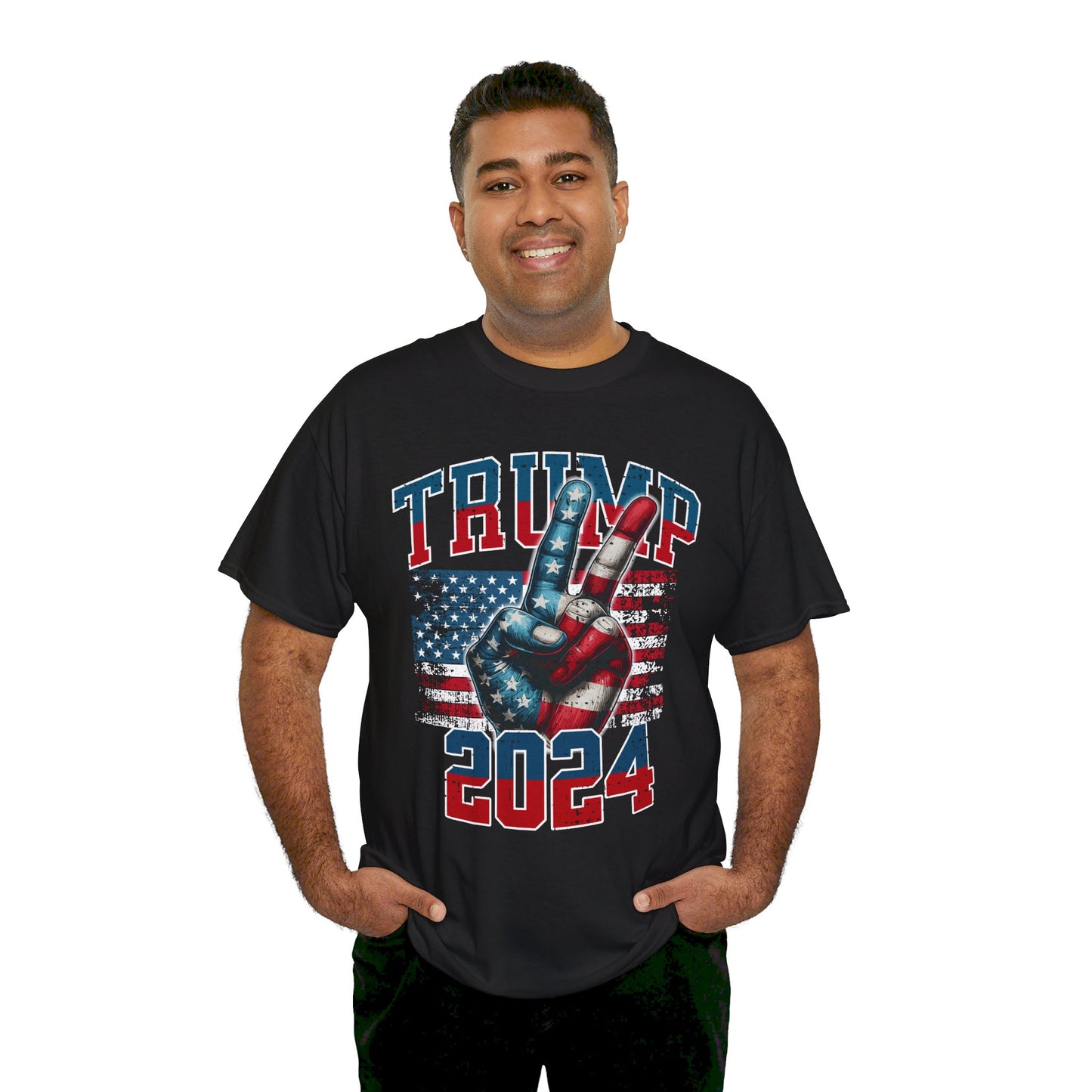 Trump Peace 2024 Unisex Heavy Cotton Tee