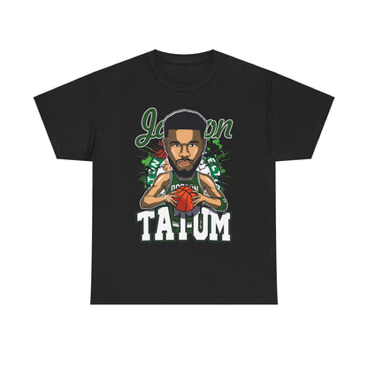 Jason Tatum Head Mural Unisex Heavy Cotton Tee