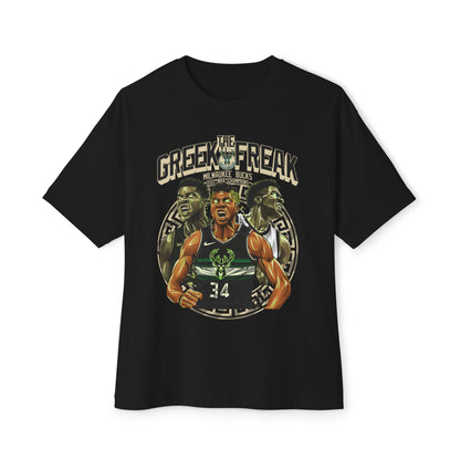 Giannis Antetokounmpo Greek Freak Unisex Oversized Boxy Tee