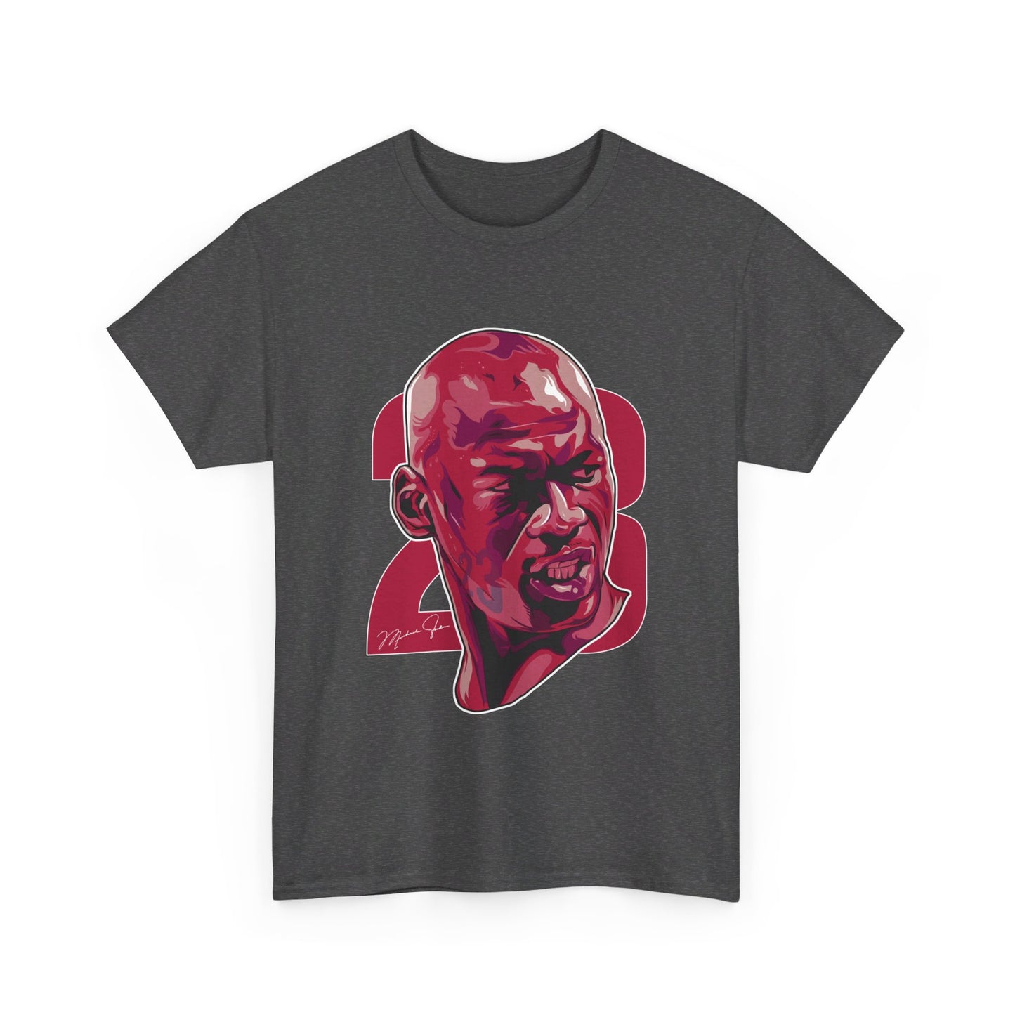 Michael Jordan Bust Art Unisex Heavy Cotton Tee