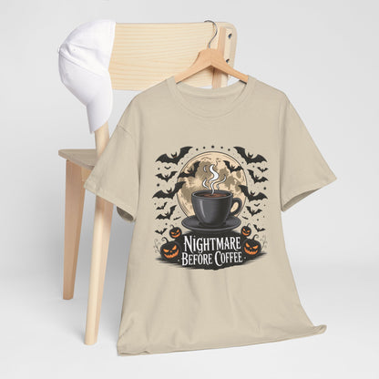 Nightmare Before Coffee Shirt, Halloween Coffee Tee, Unisex Halloween Apparel, Spooky Coffee Lovers Gift, Fun Fall T-Shirt