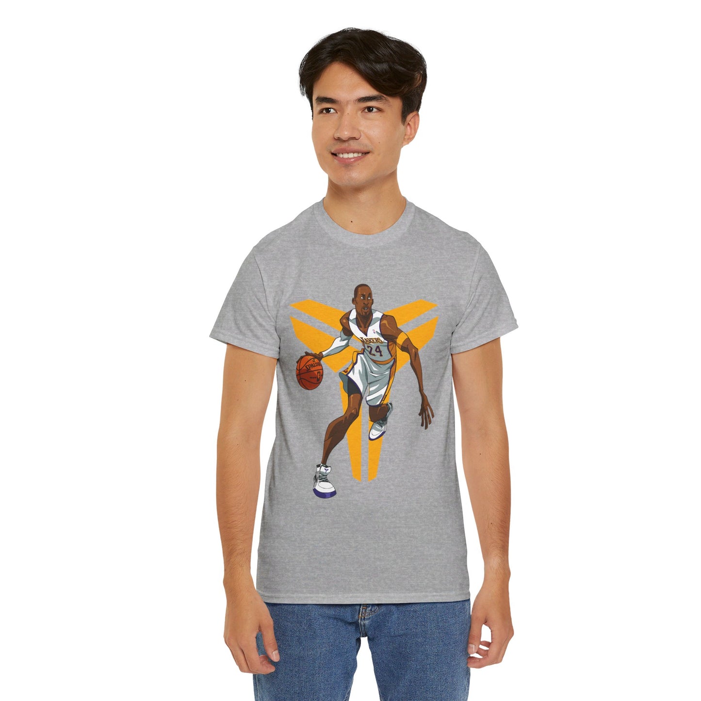 Kobe Bryant Logo Dribble Unisex Heavy Cotton Tee