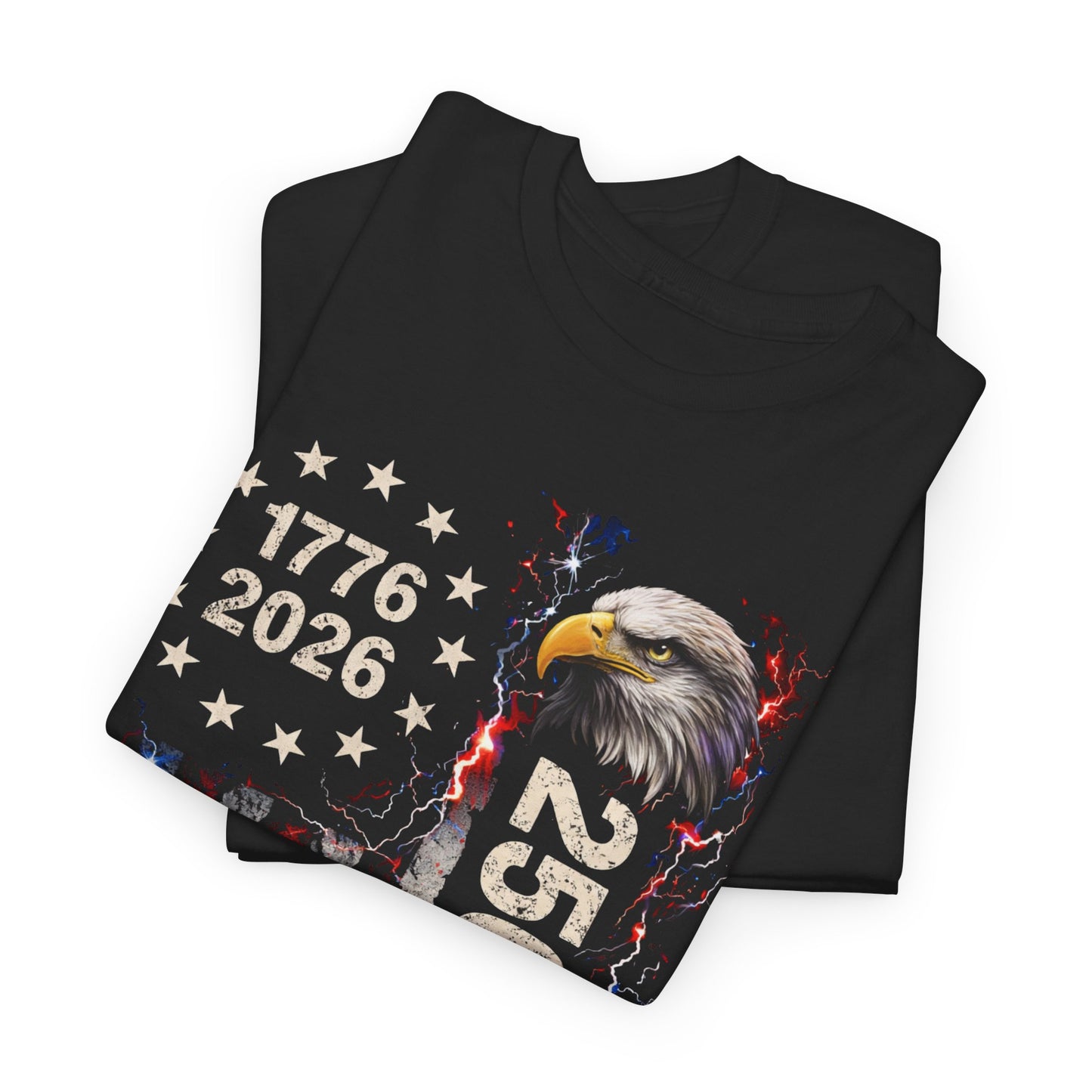 250 Years USA Flag Eagle T‑Shirt — 1776-2026 Patriotic Anniversary Tee