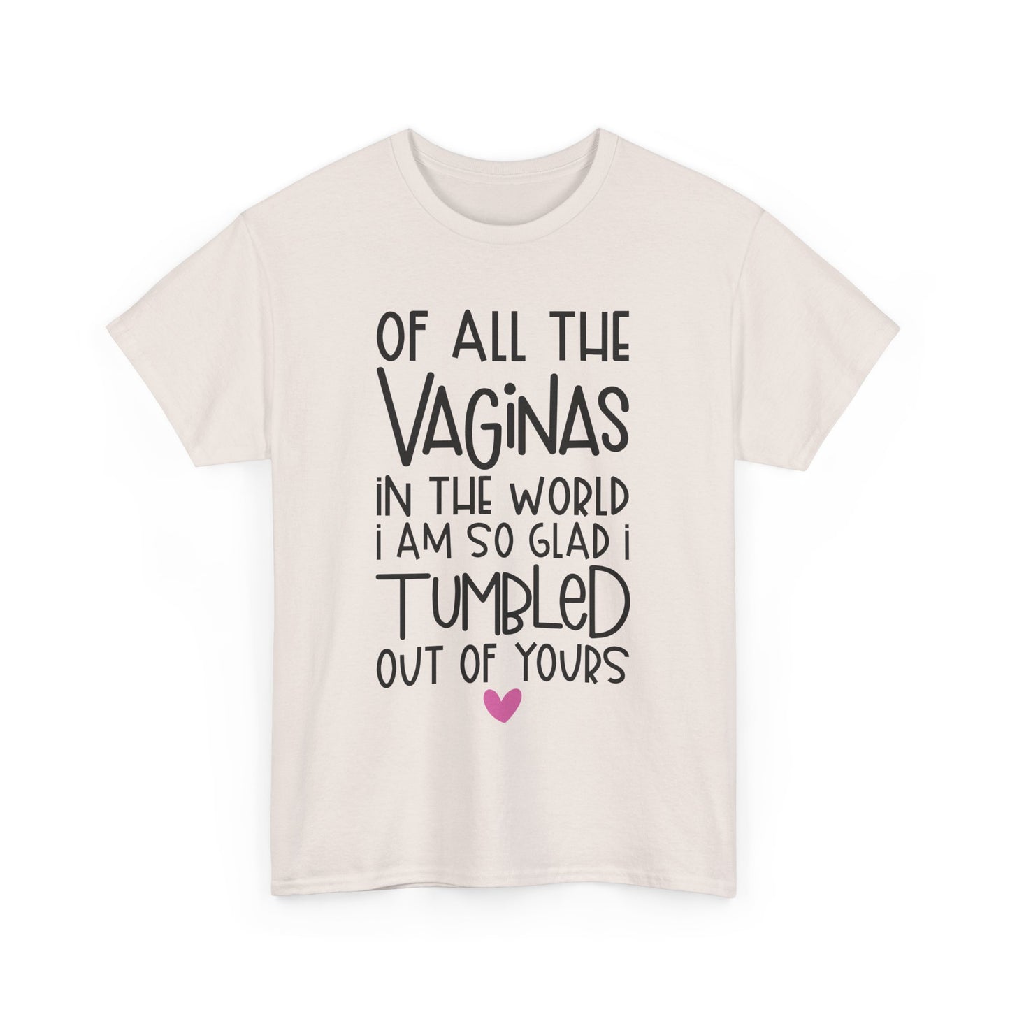 Of All the Vaginas in the World Funny Unisex Heavy Cotton Tee Humor Shirt