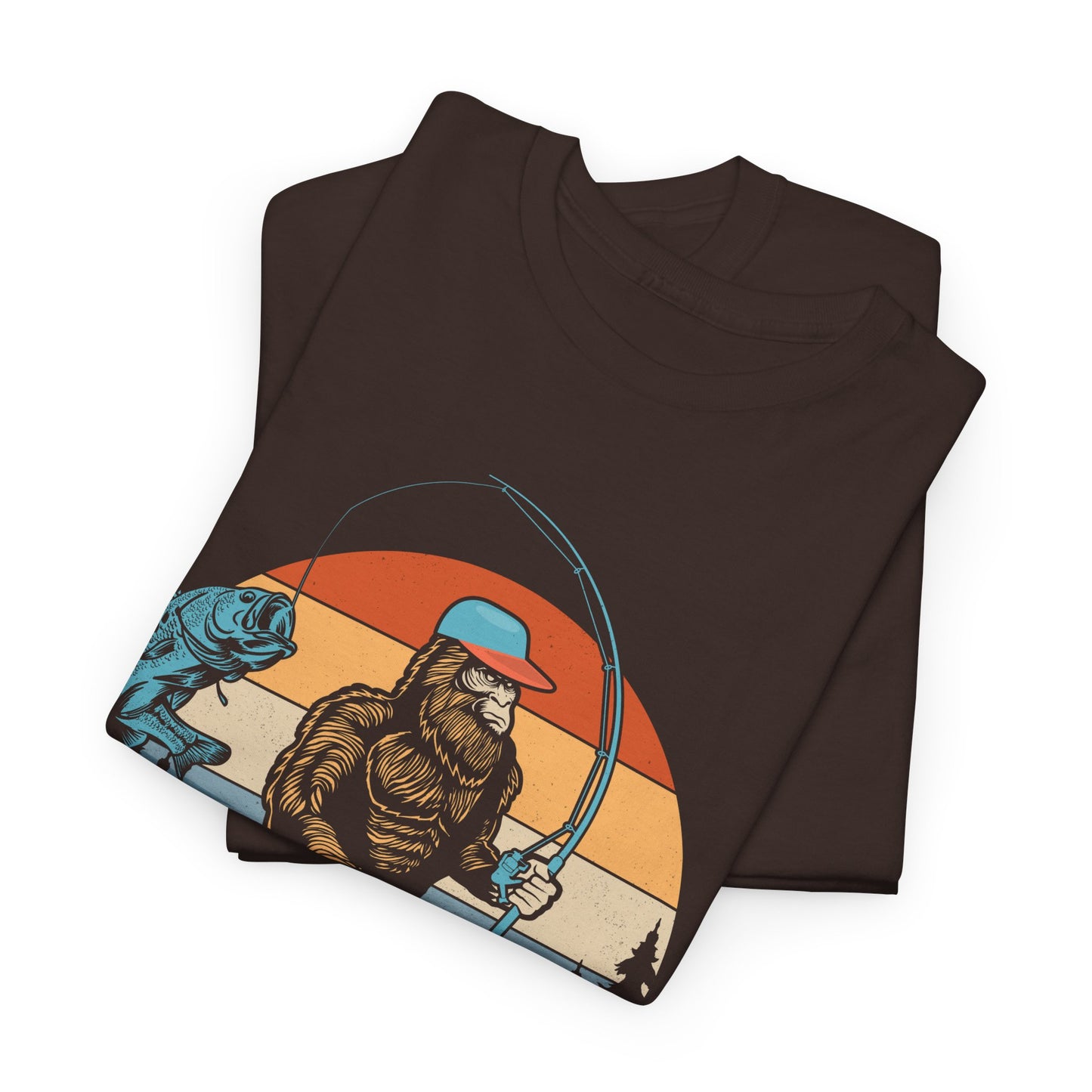 Bassquatch Fishing Tee - Perfect for Outdoorsy Souls, Gifts for Fishermen, Summer Adventure Wear, Casual Style, Nature Lover's Top
