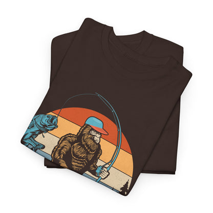 Bassquatch Fishing Tee - Perfect for Outdoorsy Souls, Gifts for Fishermen, Summer Adventure Wear, Casual Style, Nature Lover's Top