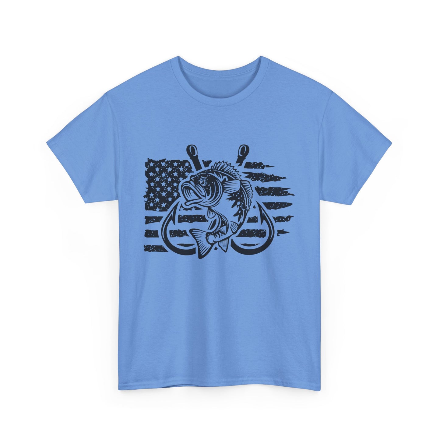 Patriotic Fishing Tee for Outdoors Lovers