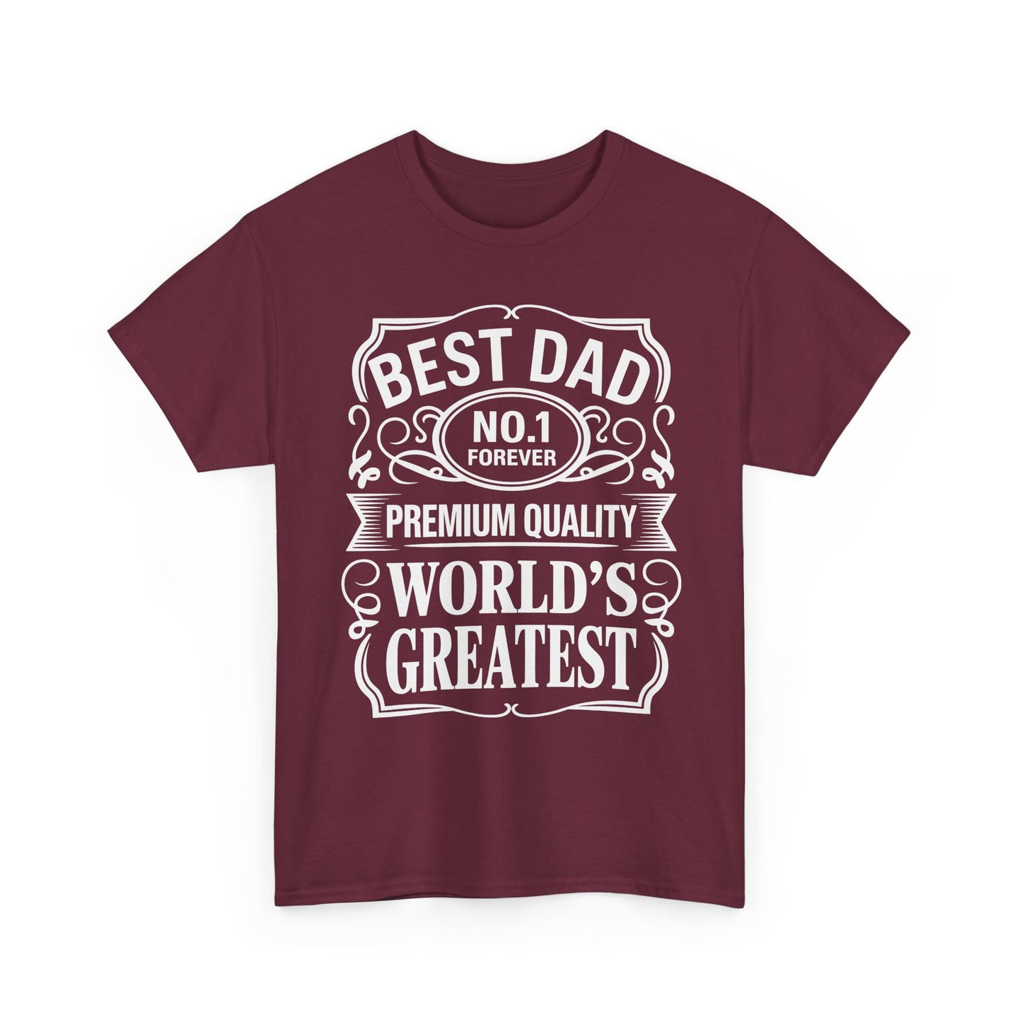 World's Greatest Best Dad T‑Shirt — No.1 Forever Father's Day Tee