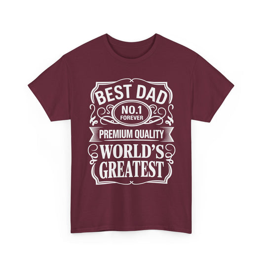 World's Greatest Best Dad T‑Shirt — No.1 Forever Father's Day Tee