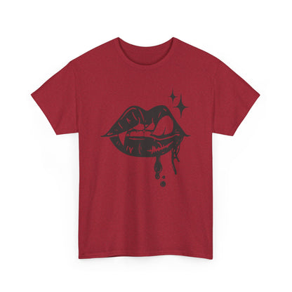 Vampire Sassy Lips Unisex Heavy Cotton Tee