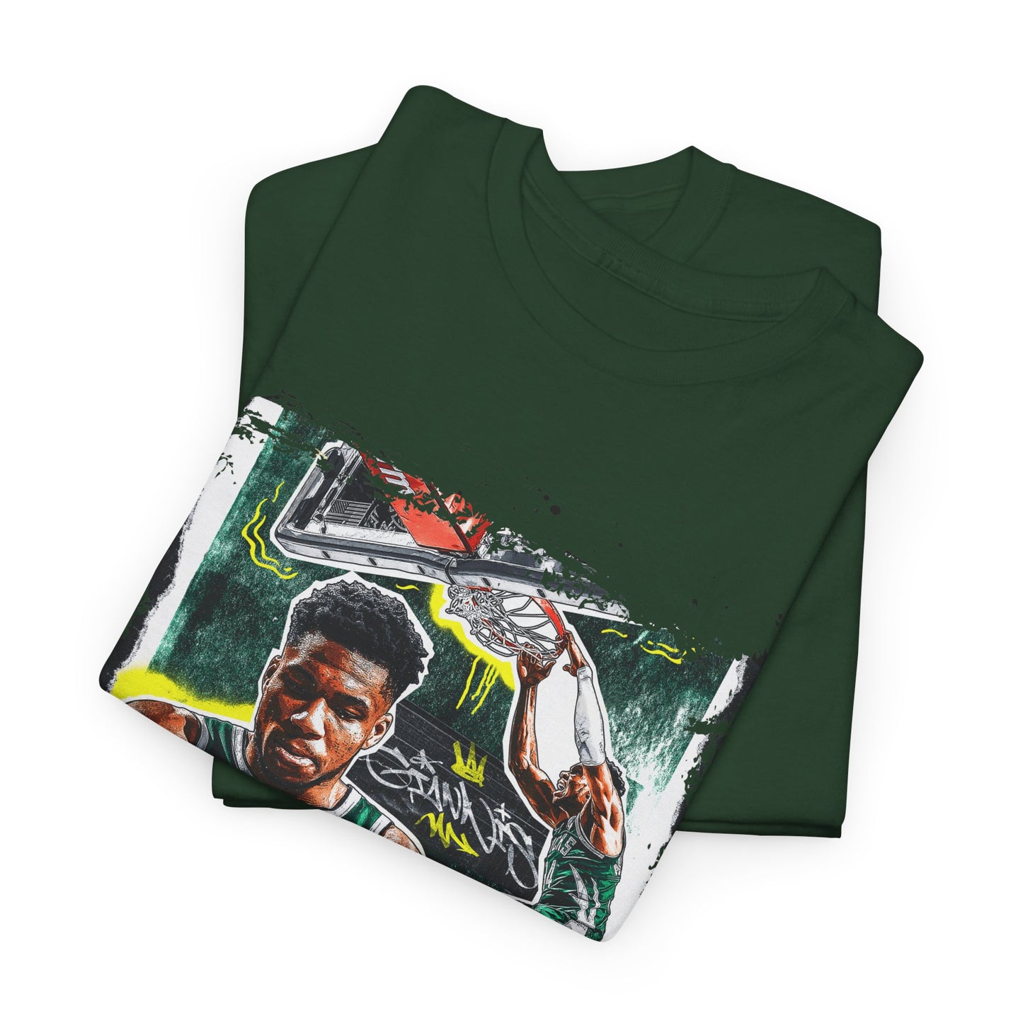 Giannis Unisex Heavy Cotton Tee Featuring a Vintage Athletic Design, Sports Fan Shirt, Casual Wear, Gift for Him, Basketball Merchandise