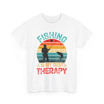 Fishing is My Best Therapy Unisex Heavy Cotton Tee