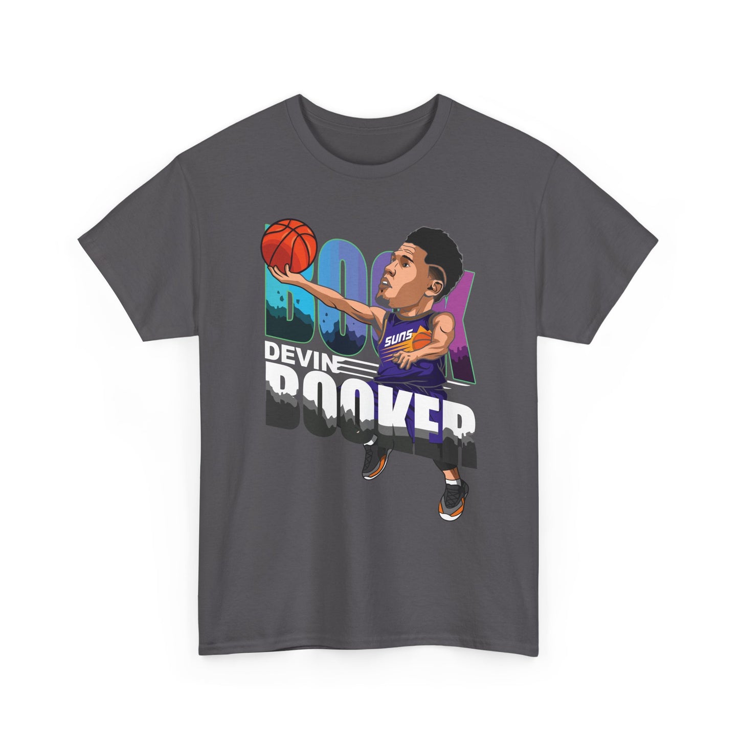 Devine Booker Cartoon Dunk Basketball T‑Shirt