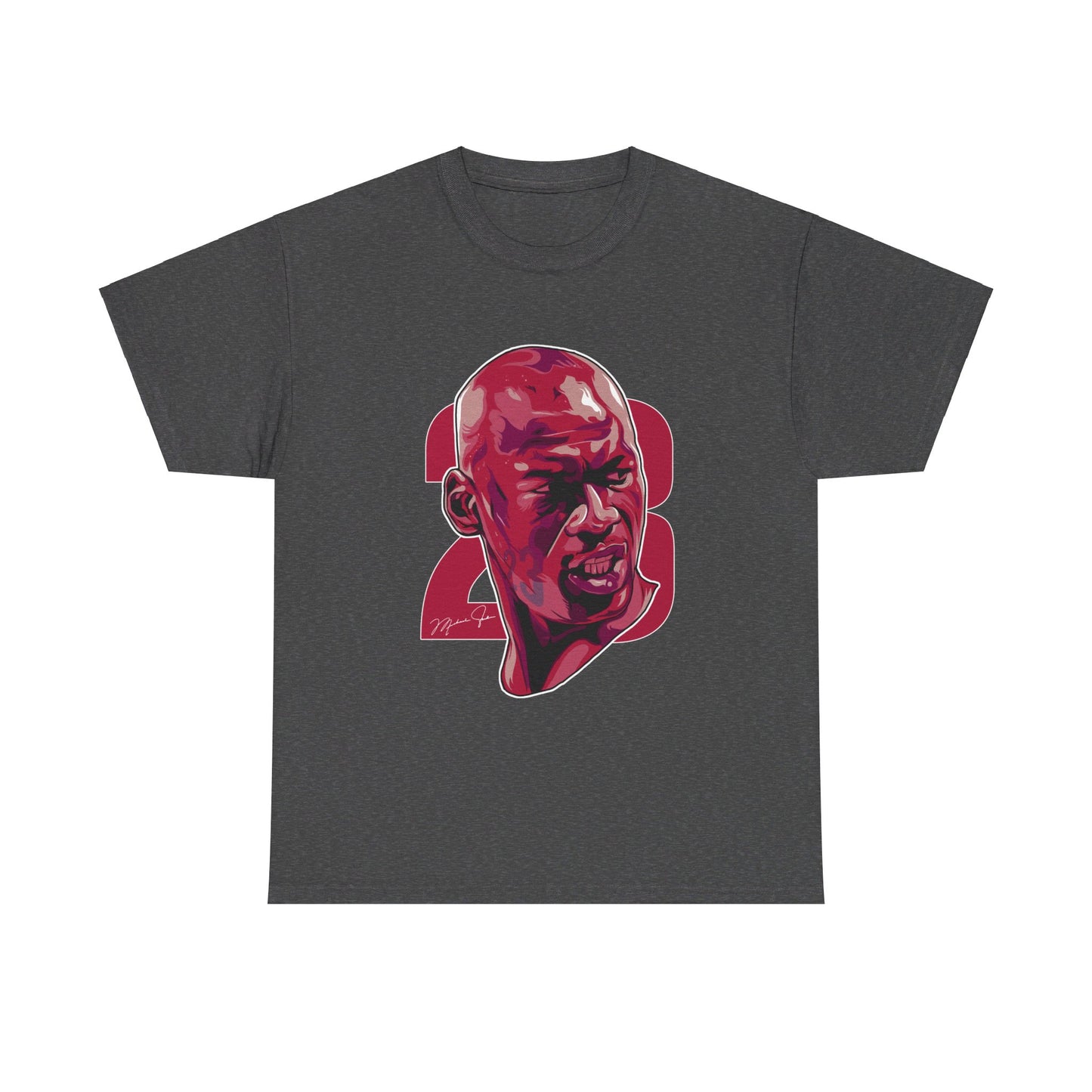 Michael Jordan Bust Art Unisex Heavy Cotton Tee