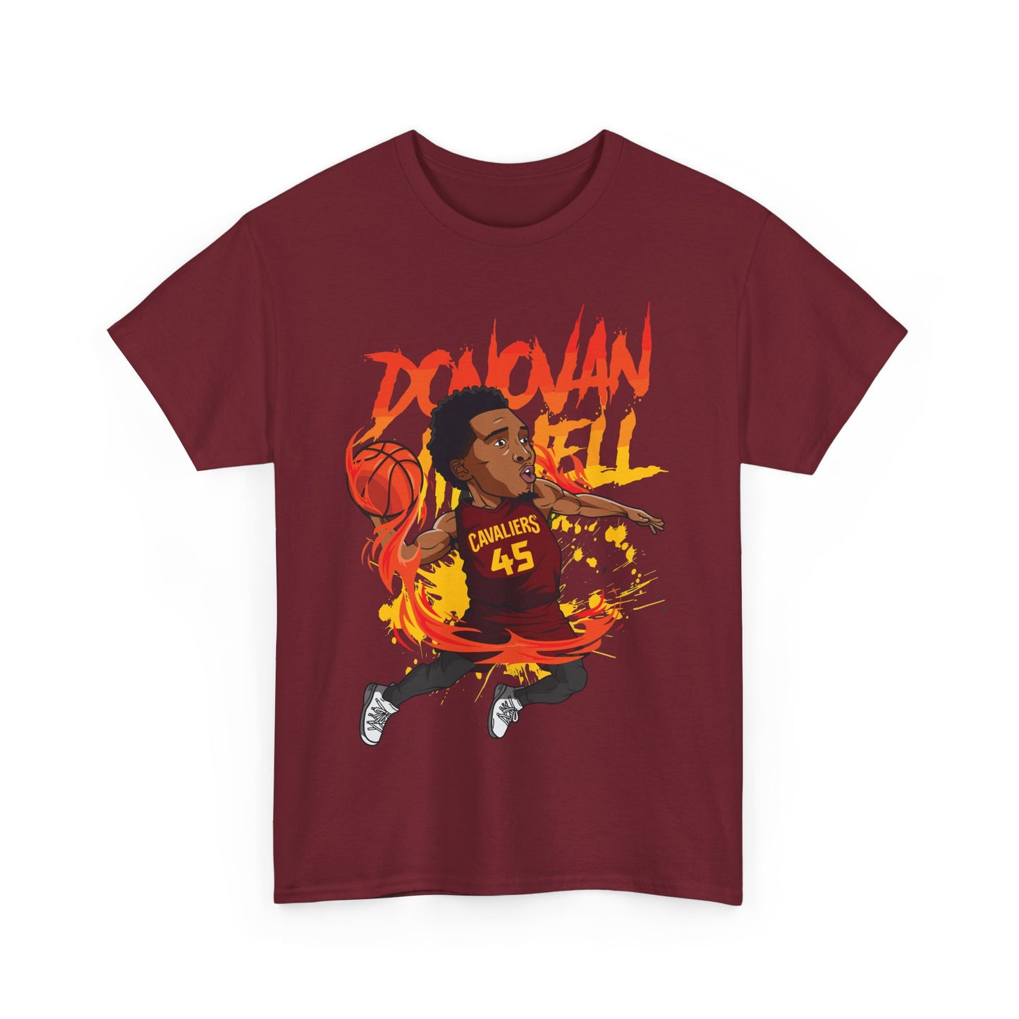 Donovan Mitchell The Spider Graphic Tee | Unisex Heavy Cotton Tee for Basketball Fans