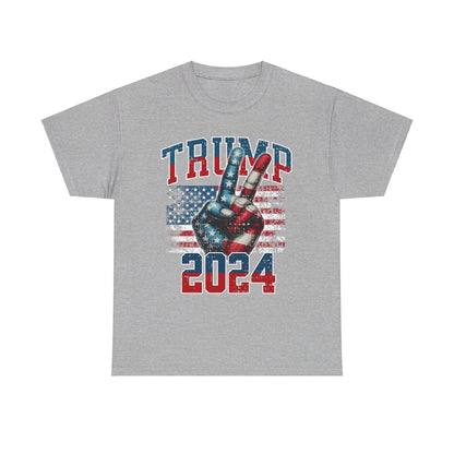 Trump Peace 2024 Unisex Heavy Cotton Tee