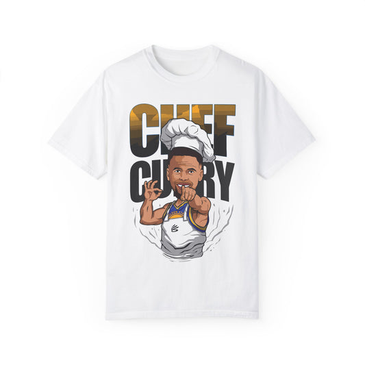Chef Curry Unisex Garment-Dyed T-Shirt - Perfect for Foodies and Superstar Chefs!