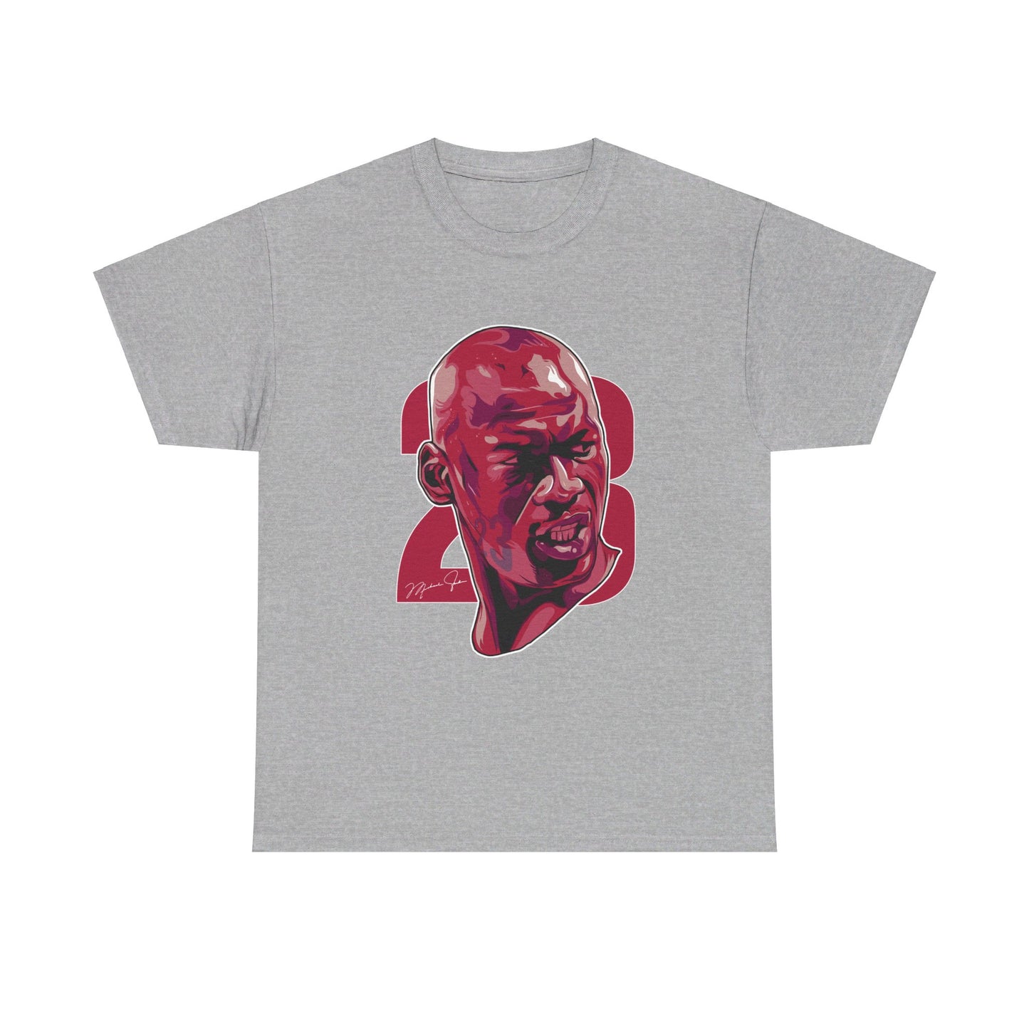 Michael Jordan Bust Art Unisex Heavy Cotton Tee