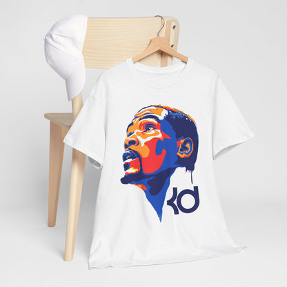 Kevin Durant KD Inspired Unisex Heavy Cotton Tee, Sports Fan Shirt, Basketball Apparel, Gift for Athletes, Streetwear Style