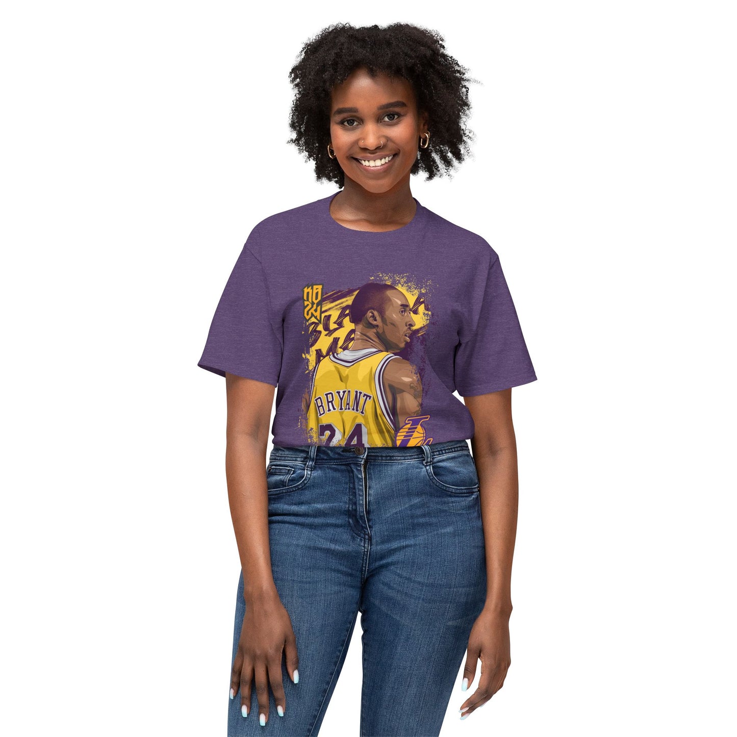 Kobe Bryant 24 Rear View Unisex HD Cotton™ T-shirt