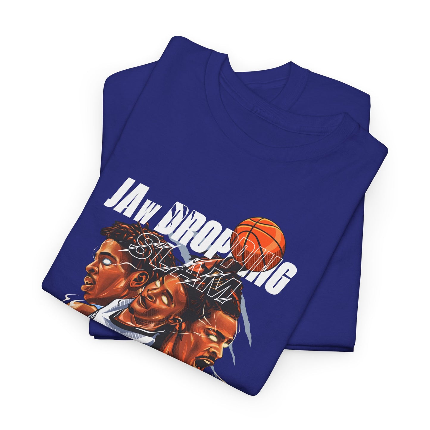 Jaw Dropping Morant Unisex Heavy Cotton Tee - Inspirational Basketball Art, Sports Fan Gift, Streetwear, Vintage Graphic T-Shirt, Basketball Player Apparel