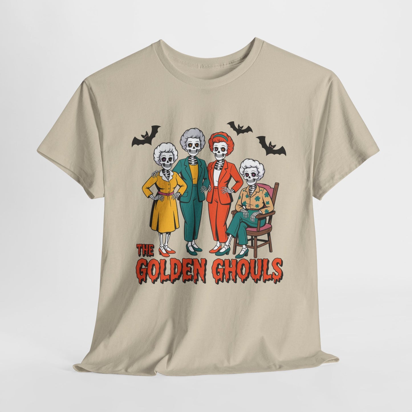 The Golden Ghouls Halloween Themed Unisex Heavy Cotton Tee, Funny Graphic Shirt, Casual Halloween Apparel, Spooky Tee, Gift for [...]