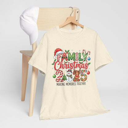 Family Christmas 2025 Tee — "Making Memories Together" Holiday Shirt