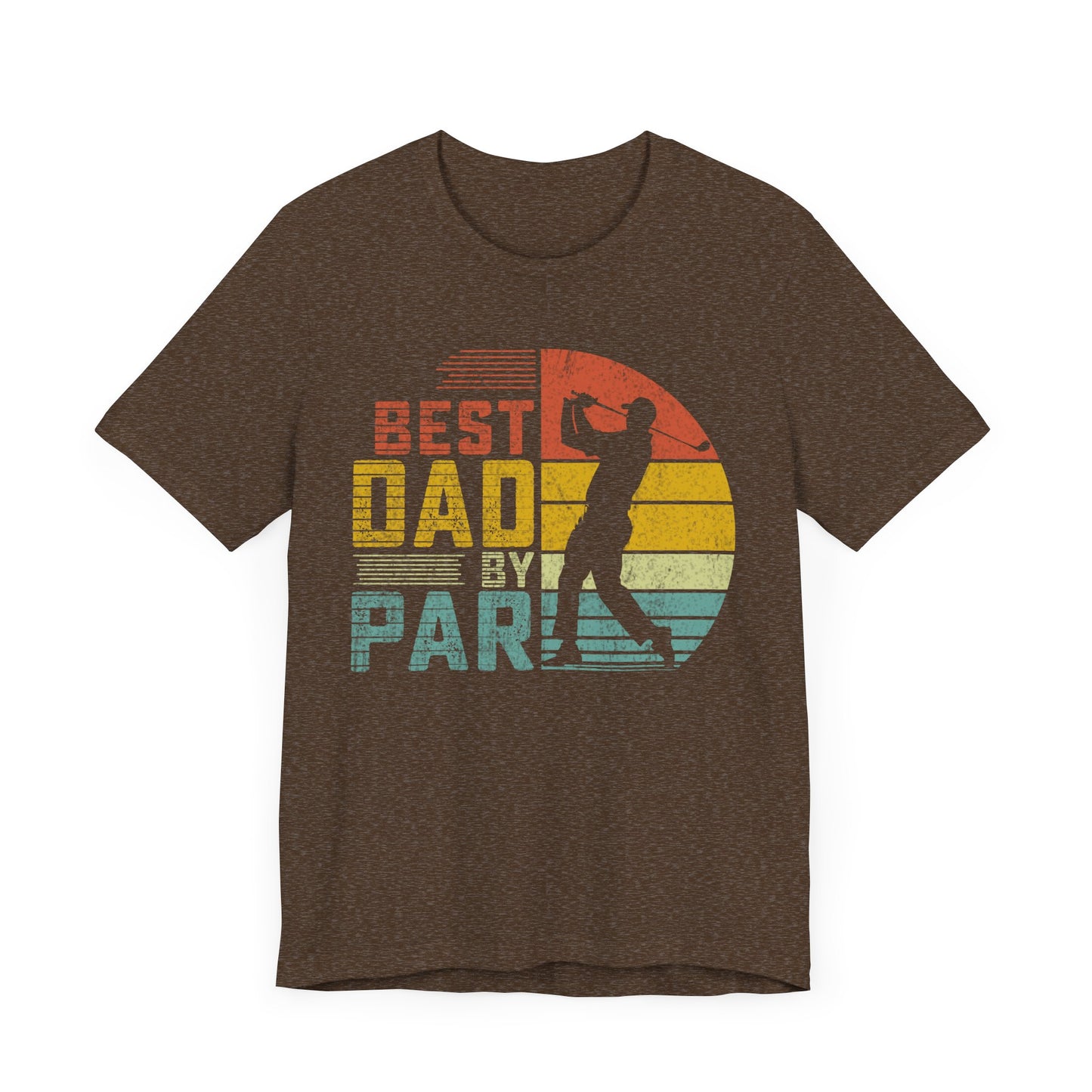 Best Dad By Par Tee - Perfect for Father's Day, Gifts, Golf Lovers, Unisex Short Sleeve Shirt, Casual Wear, Dads, Summer Style