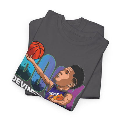 Devine Booker Cartoon Dunk Basketball T‑Shirt