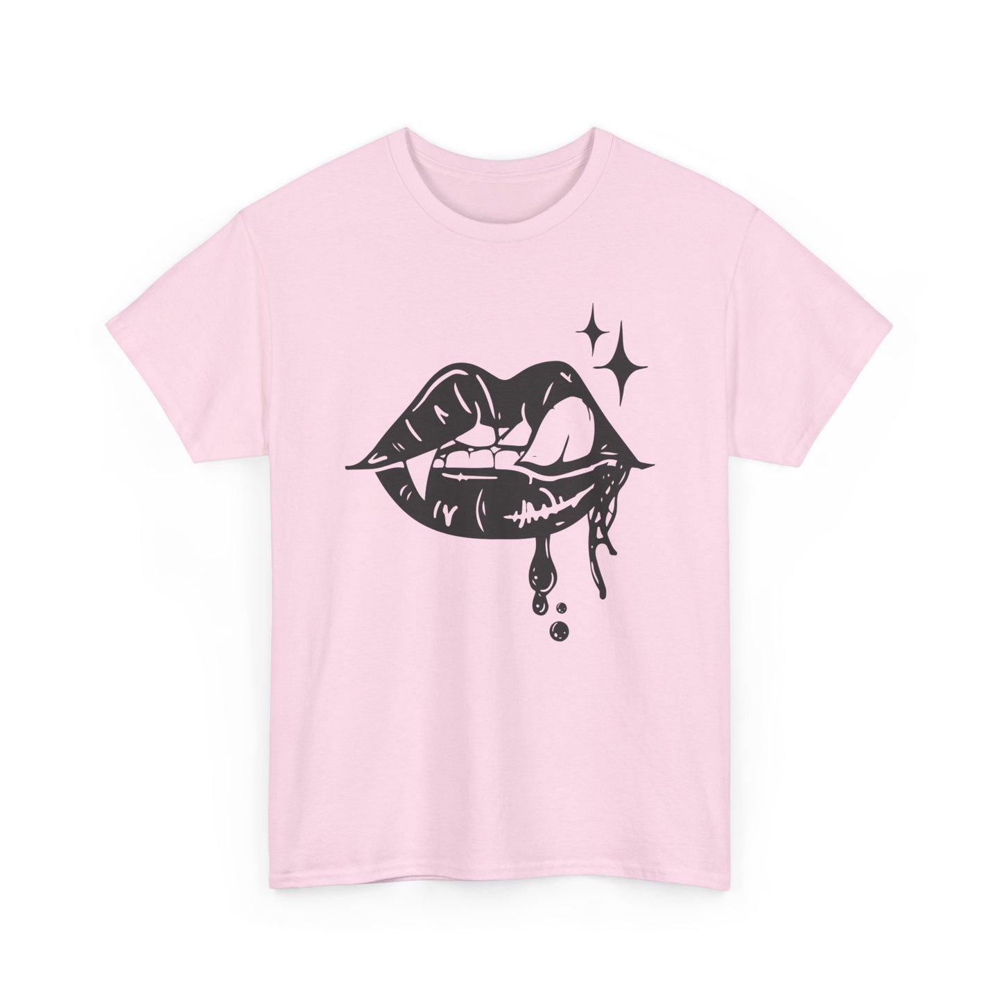 Vampire Sassy Lips Unisex Heavy Cotton Tee