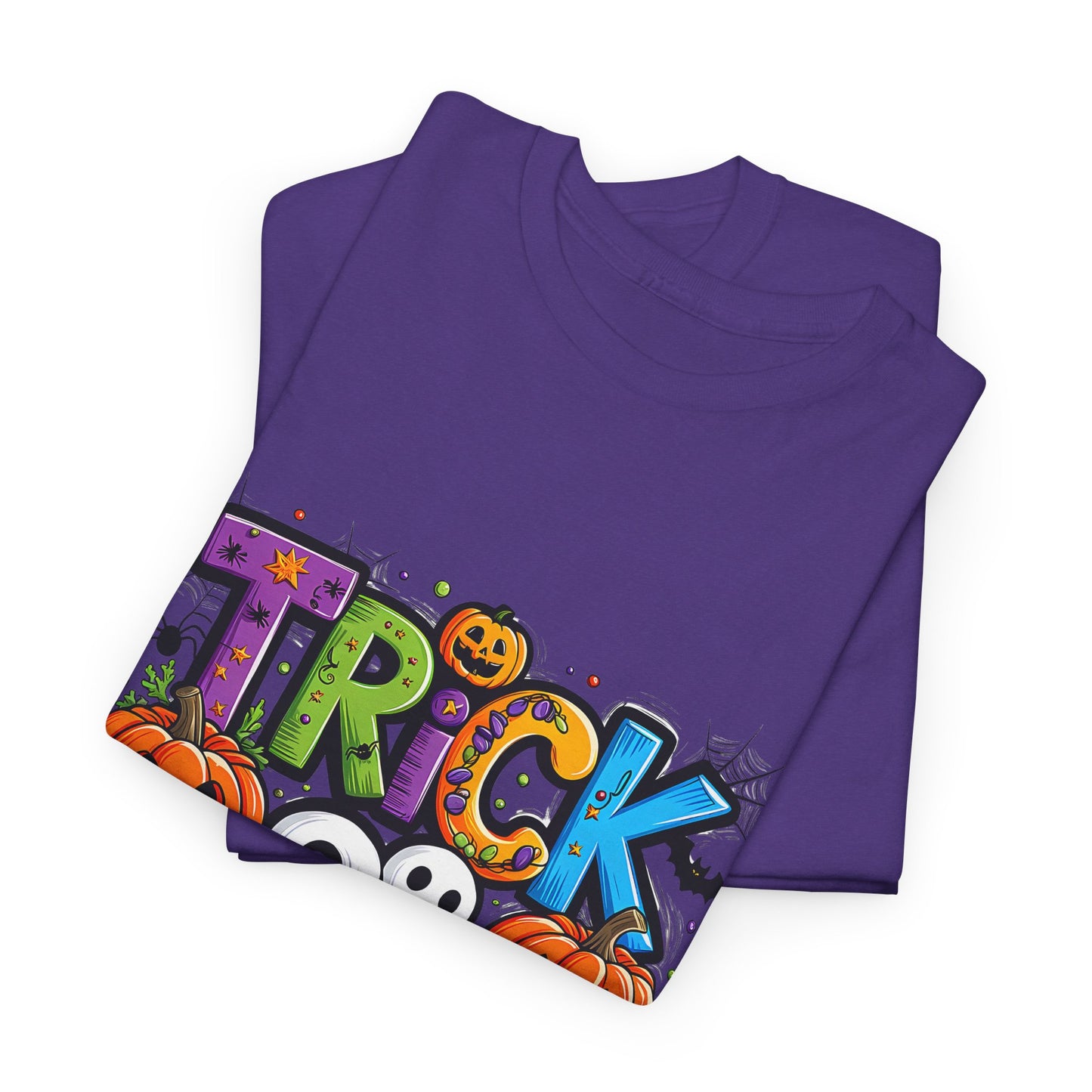Trick Or Treat Halloween Unisex Heavy Cotton Tee