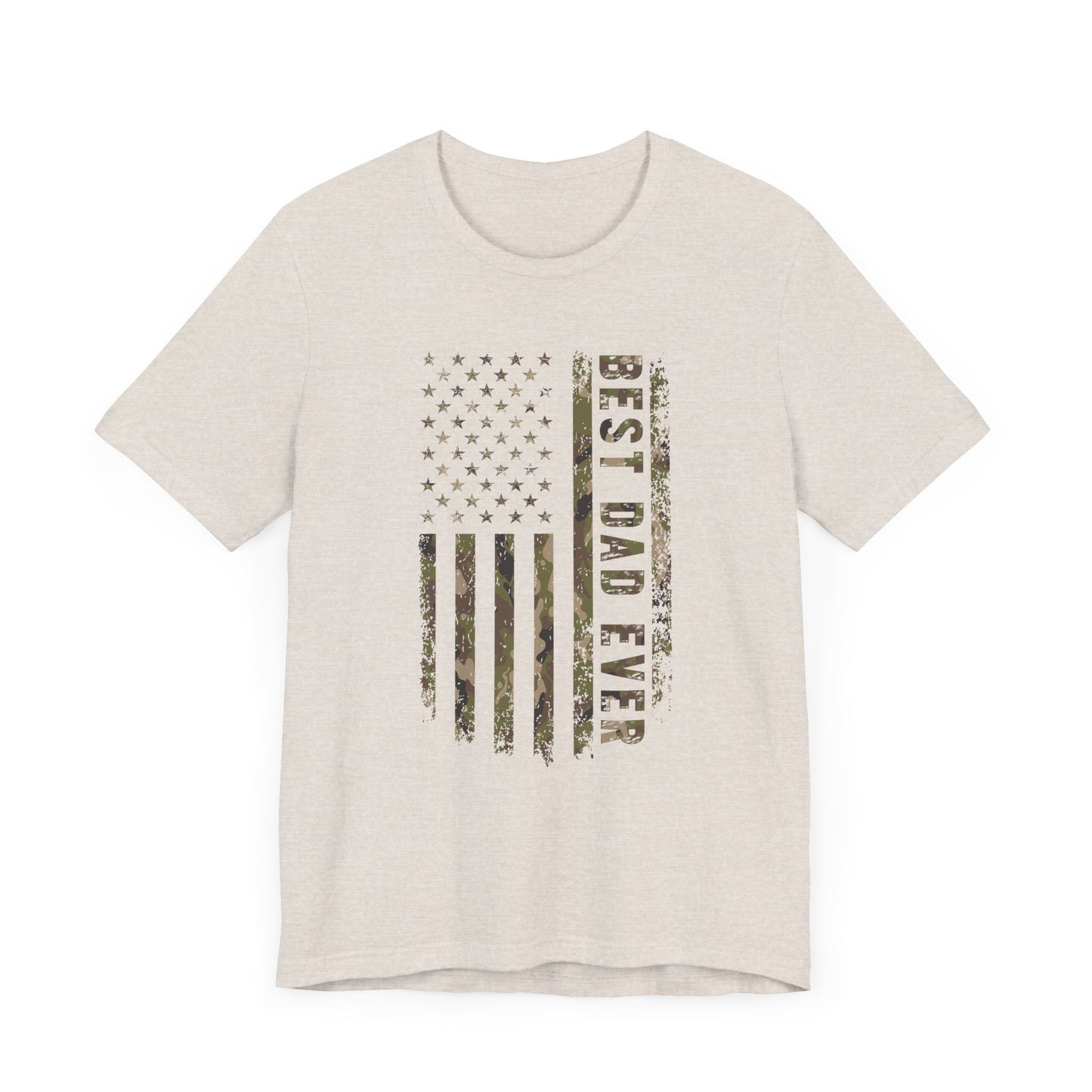 Best Dad Ever Unisex Jersey Tee - Patriotic Father’s Day Gift