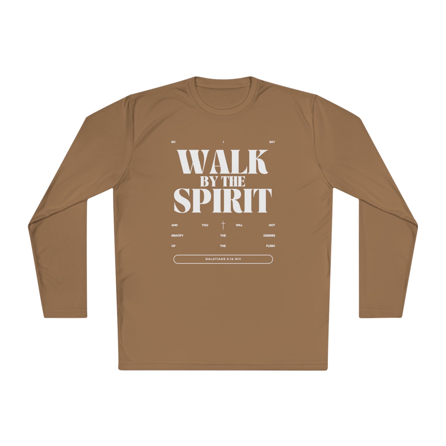 Spiritual Lightweight Long Sleeve Tee Walk By Spirit