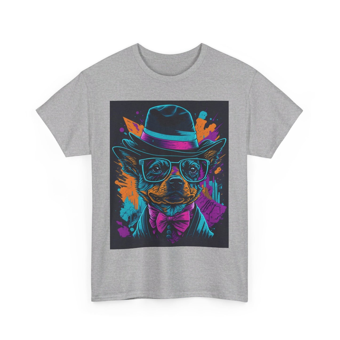 Out in the town Deco Dog Unisex Heavy Cotton Tee