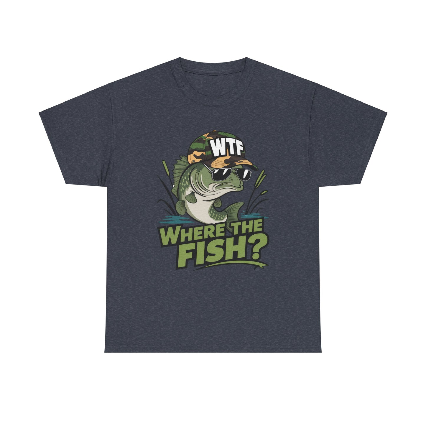 Where The Fish? Unisex Heavy Cotton Tee
