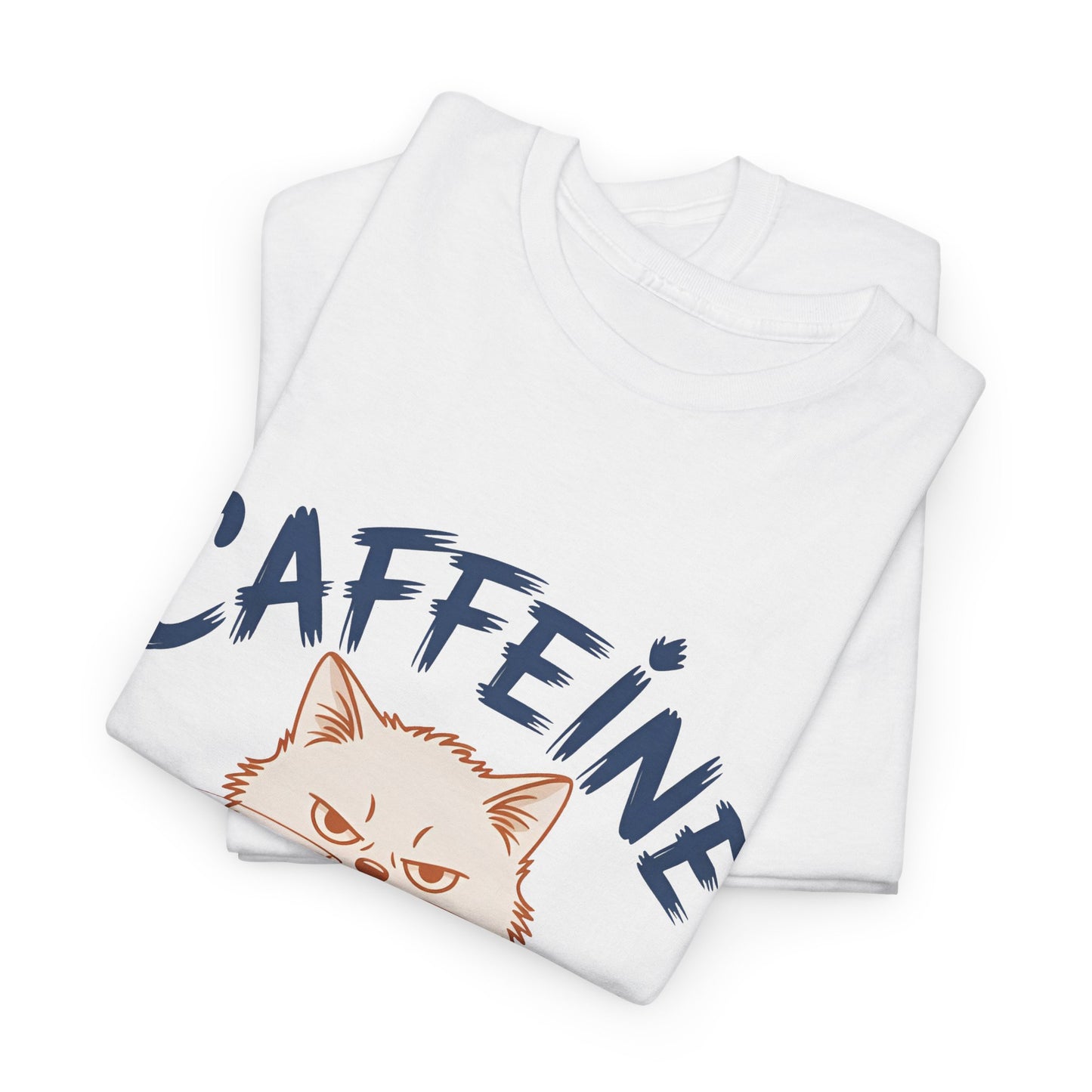 Caffeine Loading Cat T-Shirt — Funny Coffee Lover Tee