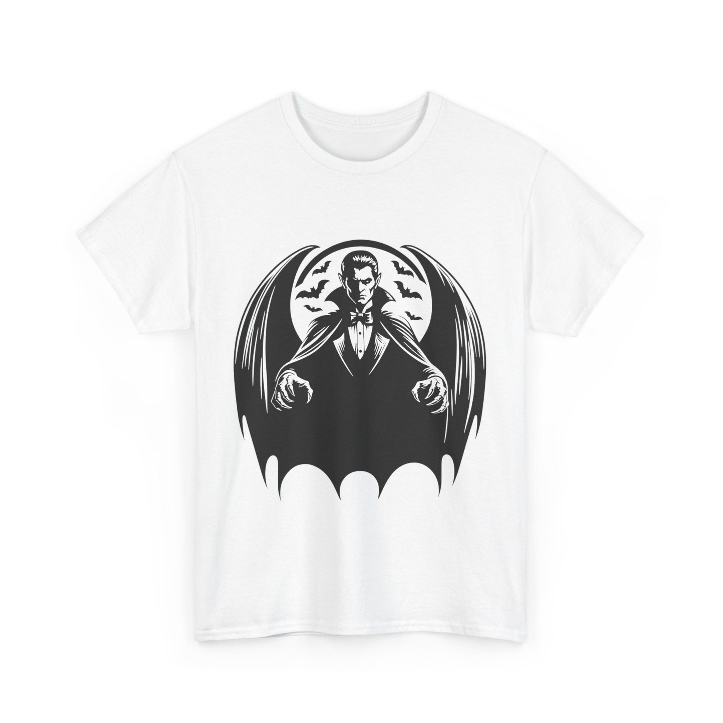 Vampire Bats Moon Unisex Heavy Cotton Tee