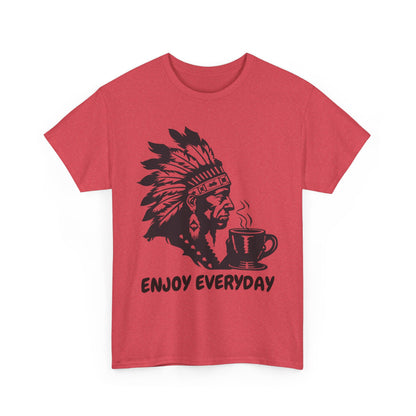 Enjoy Everyday Coffee Unisex Heavy Cotton Tee