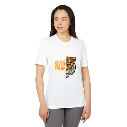 Never Give Up Adidas® Unisex Sport T-shirt