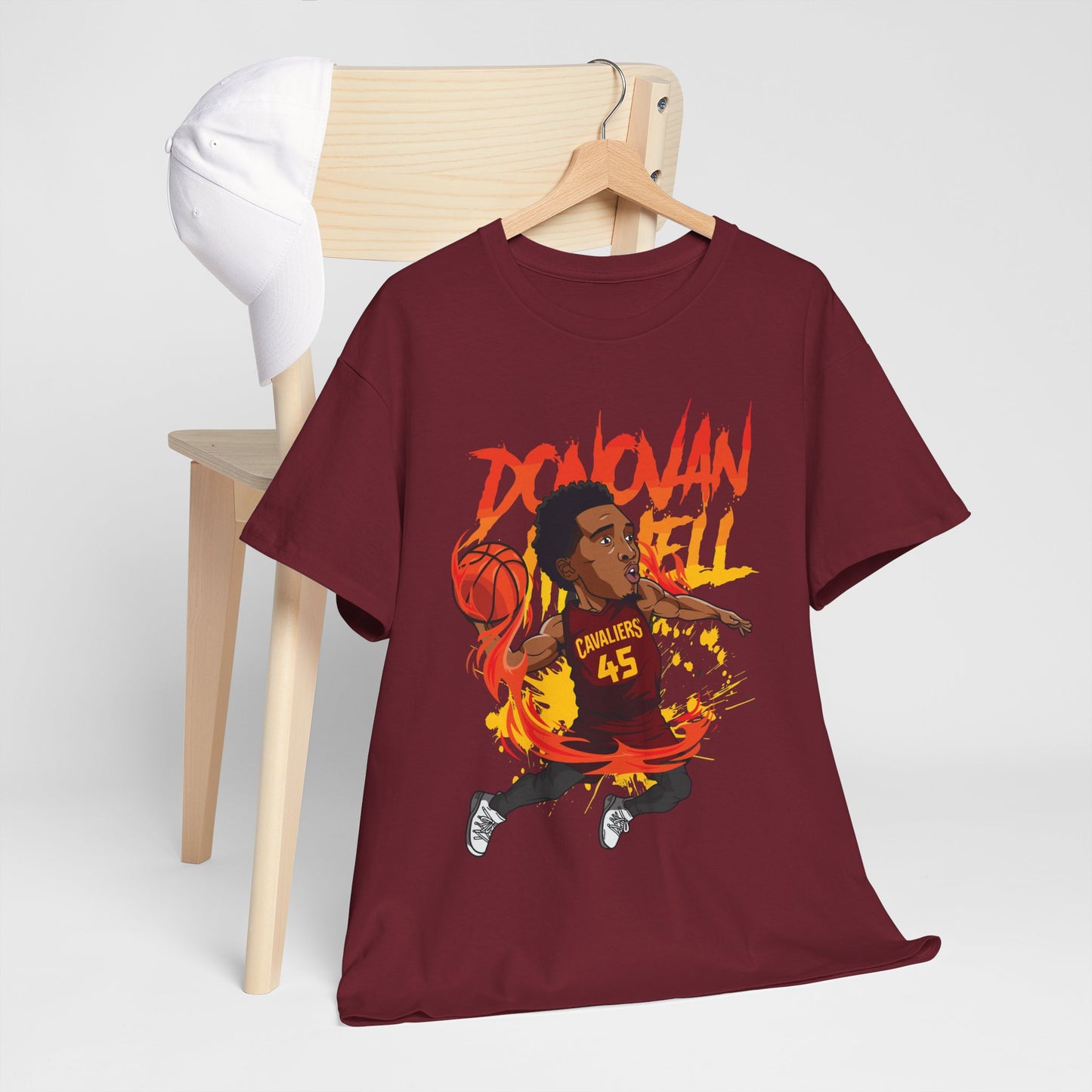 Donovan Mitchell The Spider Graphic Tee | Unisex Heavy Cotton Tee for Basketball Fans