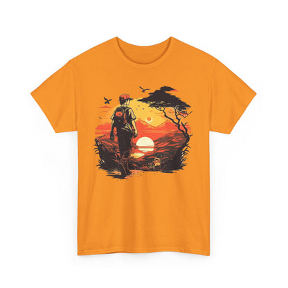 Sunset Hike Walk Unisex Heavy Cotton Tee