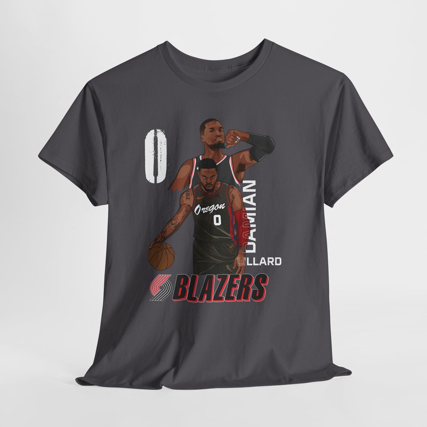 Damian Lillard Tribute Shirt Blazers N umber 0 Basketball Tee