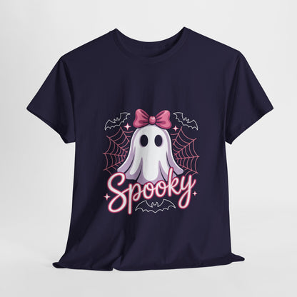 Spooky Ghost Tee, Halloween Shirt, Cute Ghost T-Shirt, Fall Apparel, Casual Wear, Unisex Graphic Tee